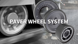 Ruote portanti della finitrice per asfalto, ruote motrici e ruote guida